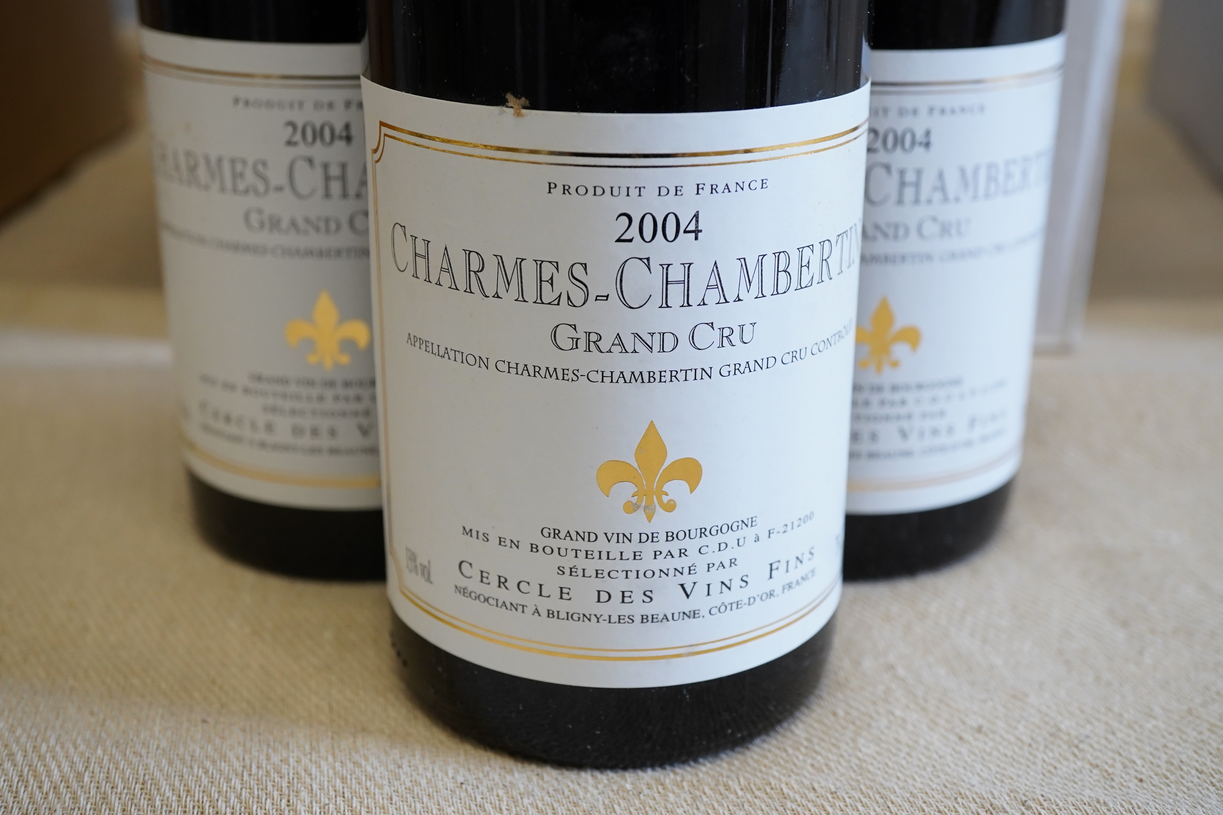 Cercle des Vins Fins, Charmes-Chambertin Grand Cru, 2004